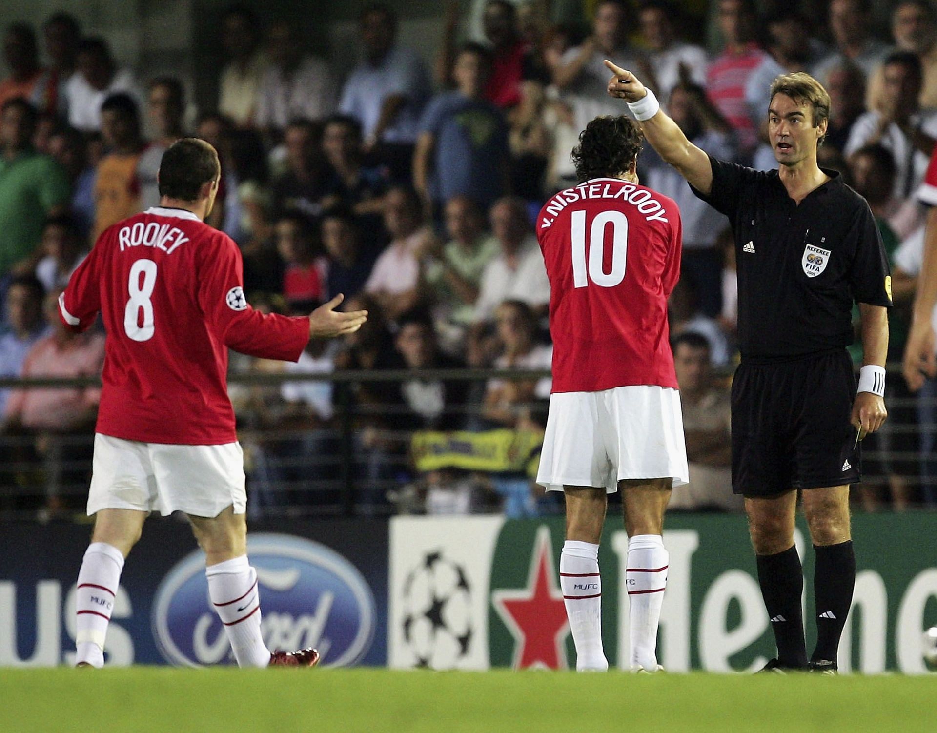 Rooney and Van Nistelrooy in action